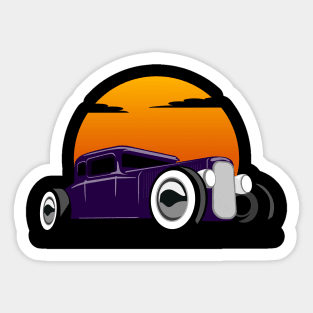 Hotrod Sunrise Sticker